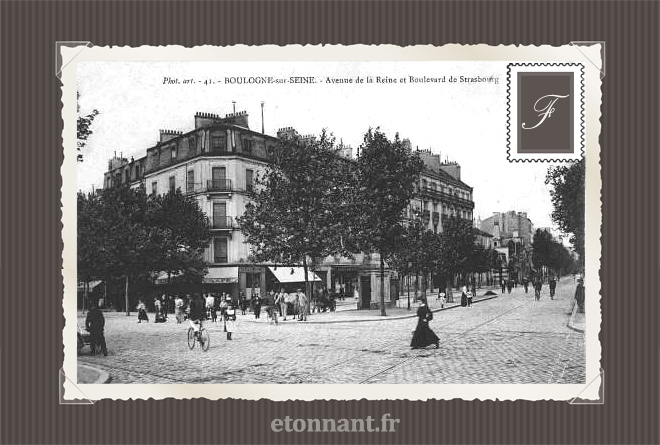 Carte postale ancienne de Boulogne-Billancourt (92 Hauts-de-Seine)