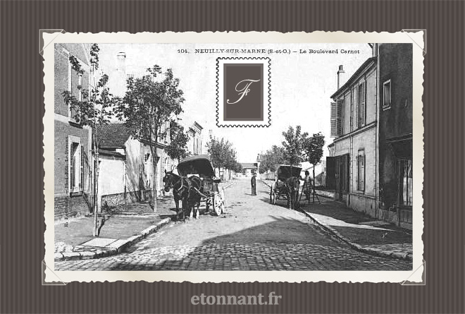 Carte postale ancienne : Neuilly-sur-Marne