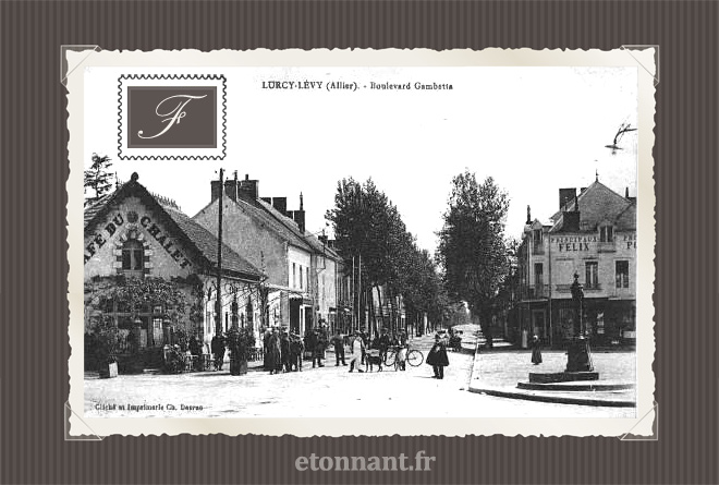 Carte postale ancienne : Lurcy-Lévis