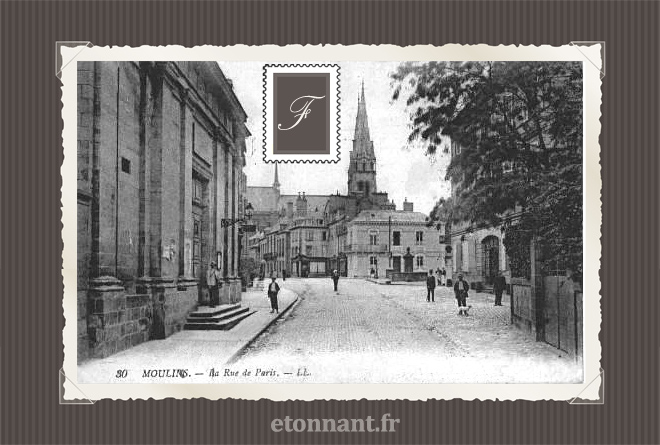 Carte postale ancienne de Moulins (03 Allier)