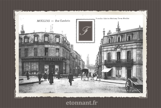 Carte postale ancienne de Moulins (03 Allier)
