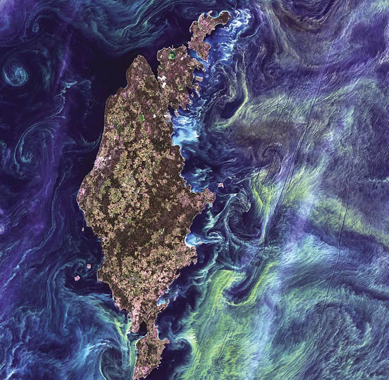 photo satellite de la terre