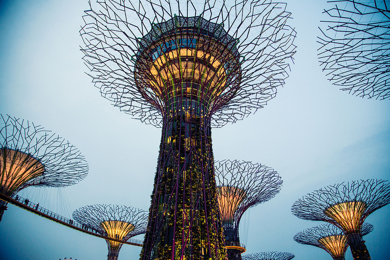 arbres artificiels de singapour