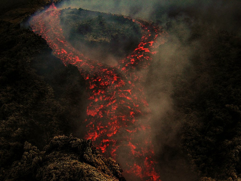 lave de volcan