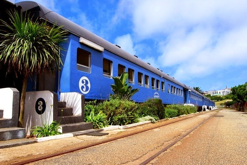 un hôtel dans un train en Afrique du Sud