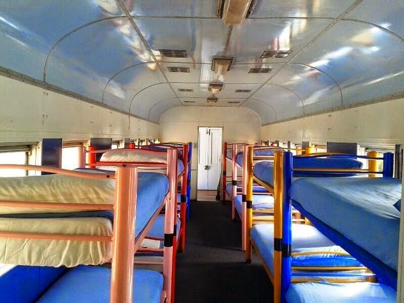 un hôtel dans un train en Afrique du Sud