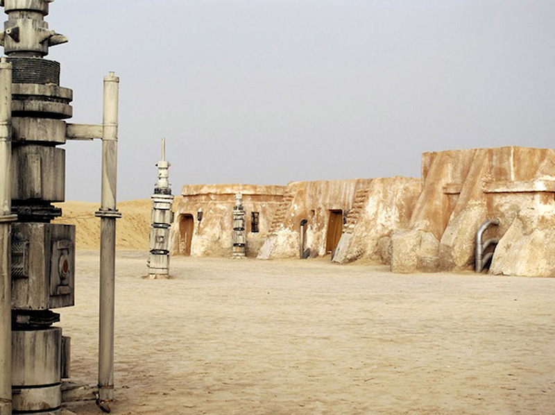 décors abandonnés de Star Wars en Tunisie