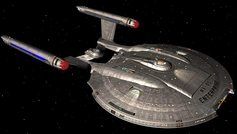 bâtiment en forme de vaisseau de Star Trek