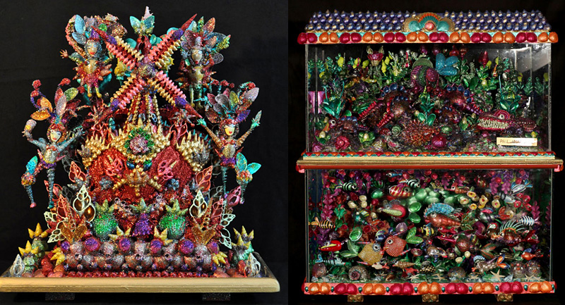 Tableaux et sculptures en coquillages de Paul Amar