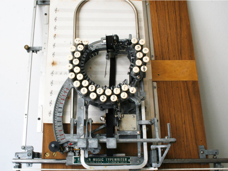 La machine à écrire de la musique