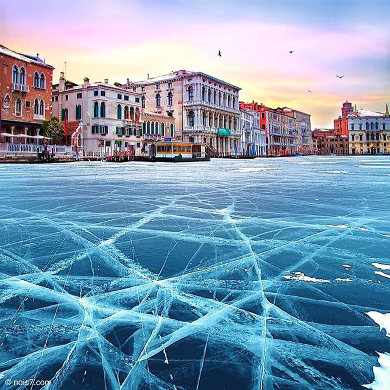 Venise prise par la glace