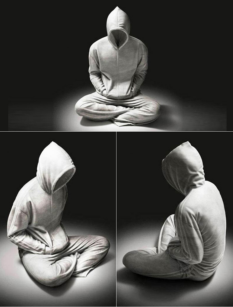 Sculpture en marbre hyperréaliste d'Alex Seton
