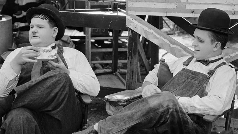Oliver Hardy et Stan Laurel