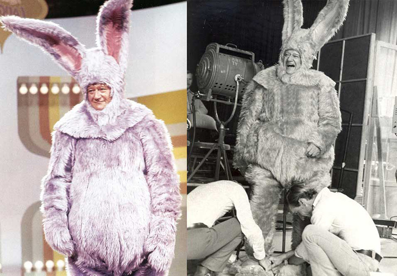 John Wayne dans un costume de lapin