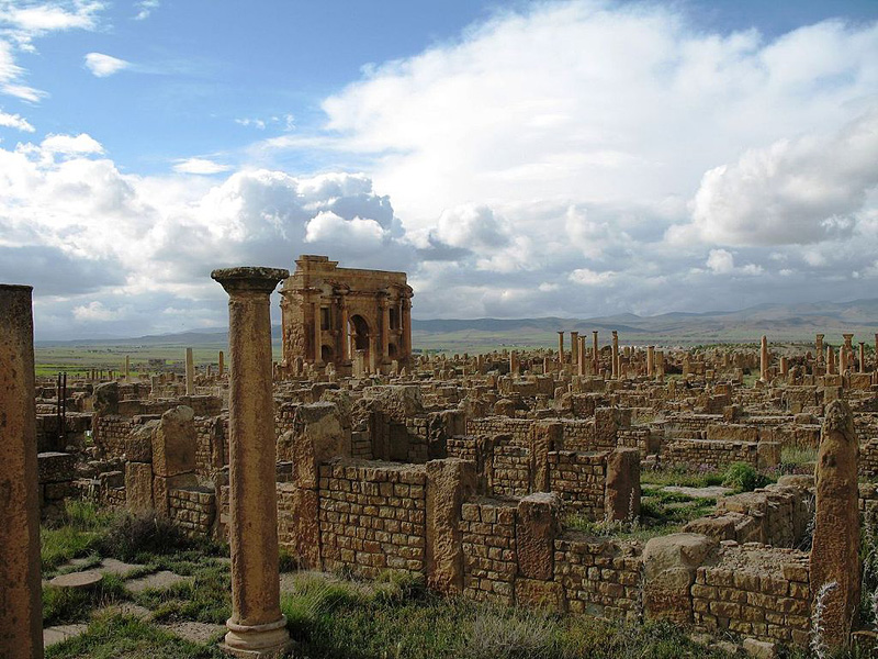 Timgad, ruine antique de l'Afrique du Nord