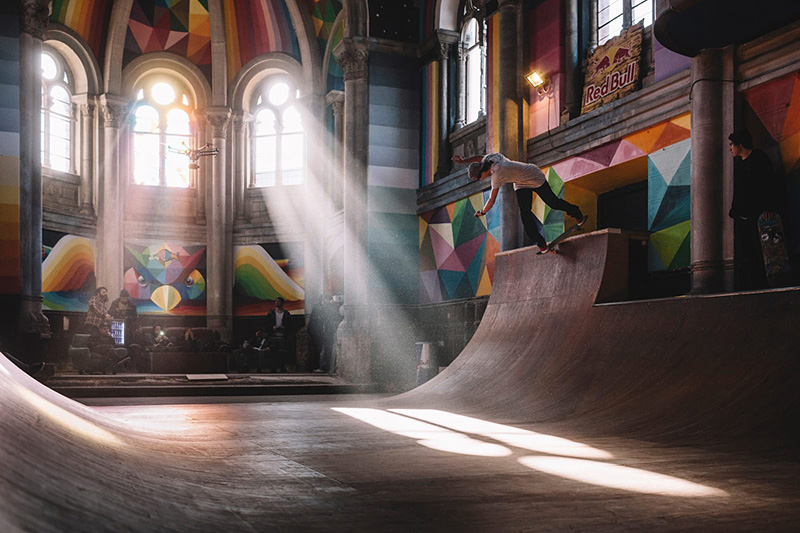 Eglise centenaire transformée en skatepark