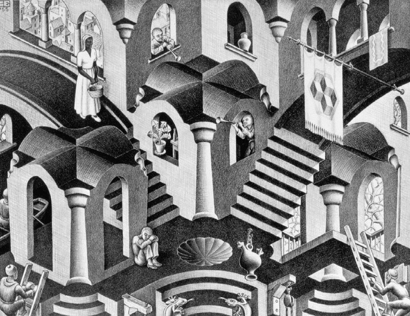 Représentation de construction impossible par M.C. Escher