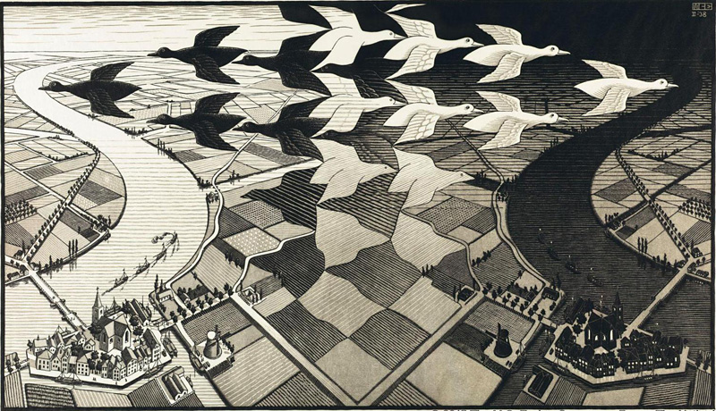 Représentation de construction impossible par M.C. Escher
