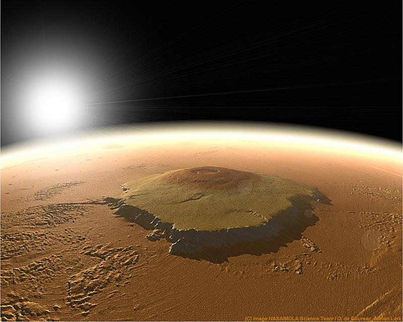 Olympus Mons sur Mars