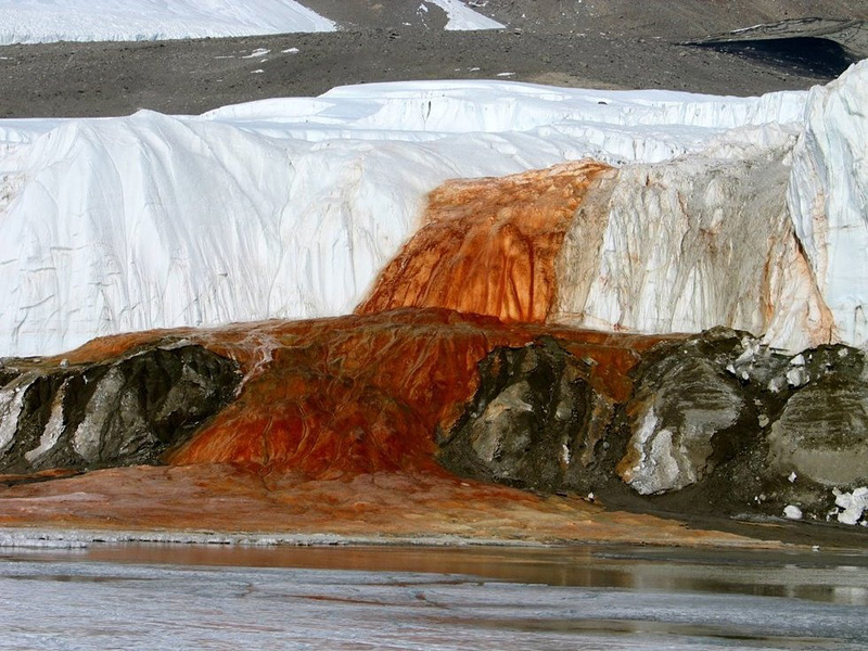 glacier blood fall