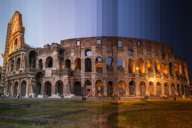 Colisée de Rome photographié au fil du temps