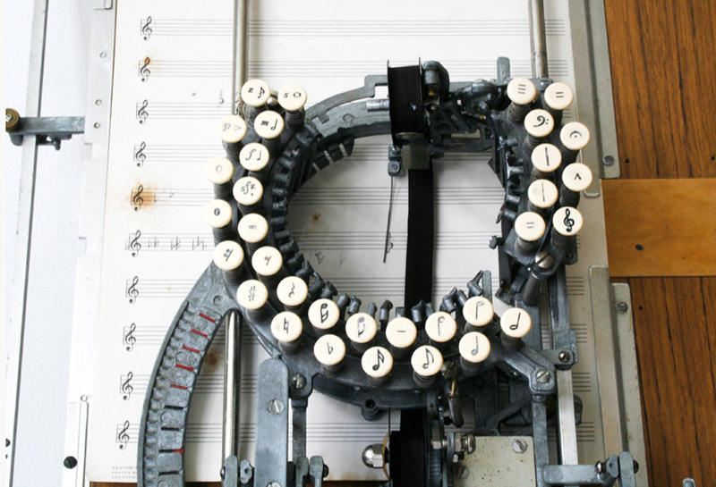 La machine à écrire de la musique